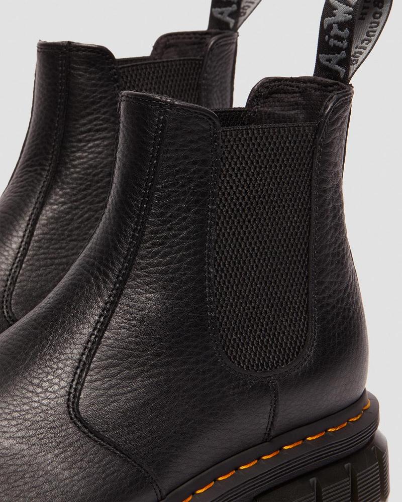 Dr Martens Rikard Lunar Læder Chelsea Støvler Herre Sort | DK 494DFM